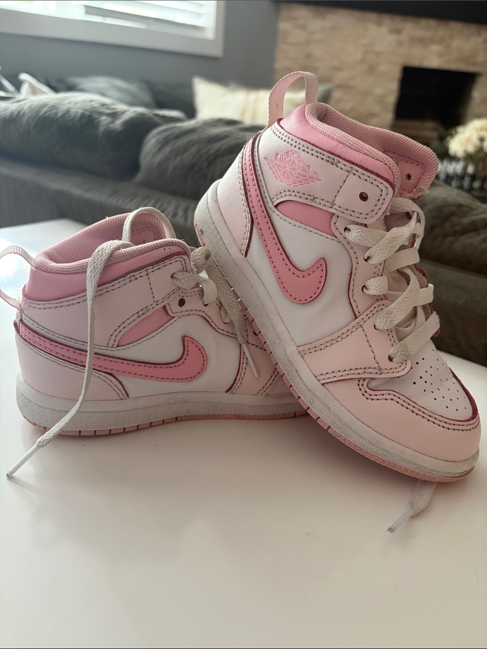 Toddler Air Jordan High-Top Sneakers - Classic Swoosh Style